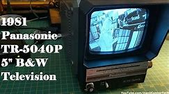 1981 Panasonic TR-5040P Portable Television