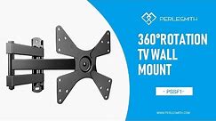 PSSF1 360° Rotation Full Motion TV Mount for 10" - 40" TVs - PERLESMITH