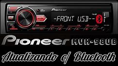 💥Som #pioneer MVH-98UB 💥 Radio Am Fm Usb + Atualização c/ instalação Bluetooth via entrada auxiliar