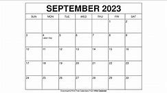 Free Printable September 2023 Calendar Templates With Holidays - Wiki Calendar