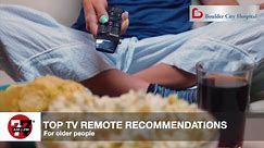 Top TV remote recommendation for older people