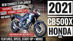 2021 Honda CB500X Review of Specs, Changes Explained, Features + More! | CB 500 Adventure Motorcycle