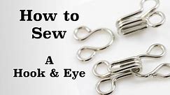 How to Sew a Hook and Eye | Sew Anastasia