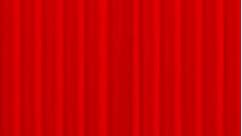 red theater curtain opening - vertical format - 3D rendering - green screen