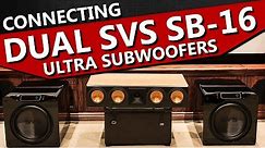 How to Connect Two Subwoofers to One Receiver | Dual SVS SB-16 Ultra