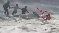 Dramatic Video Shows A Human Chain Rescuing A Stranded Swimmer In Oregon