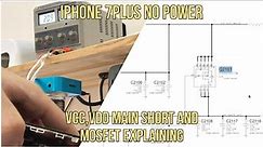 iPhone 7 Plus No Power (Short On VDD MAIN) Explaining Shorts And Mosfet Transistors Q2101