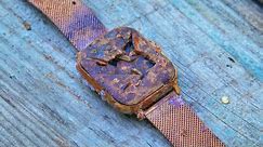Restoration rusty old APPLE WATCH SR8 smart watch
