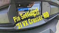 Setting the PIN on your Yamaha Waverunner | 2021 VX Cruiser HO