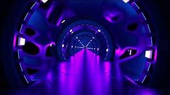 Sci-Fi Neon lights Abstract Animated Screensaver Wallpaper Background Video- Free footage
