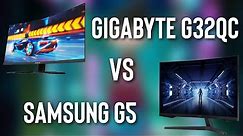 Samsung G5 vs Gigabyte G32QC