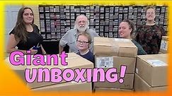 Giant Unboxing - Brand New Vinyl Records in the Record Store