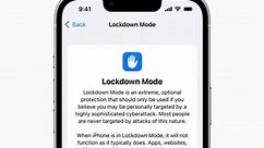 Apple announces new Lockdown Mode to protect high risk users