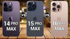 iphone 14 Pro Max Vs iphone 15 Pro Max Vs iphone 16 Pro Max