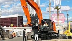 Hitachi ZX345LC High Performance Construction Excavator goes on a Trailer