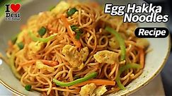 Egg Hakka Noodles Recipe | Ching's Just Soak Veg Hakka Noodles | Desi Chinese Recipe |Ching’s Secret