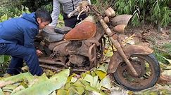 Full restoration old Euro Motorcycle | Repaired motorbike after being forgotten for a long time