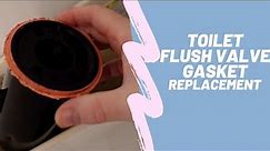 Toilet Repair when Water Periodically Runs - Flush Valve Gasket Replacement