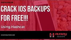 Crack Encrypted iOS backups with Hashcat