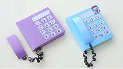How to make Paper Telephone / DIY Miniature Telephone for kids / Origami Paper crafts