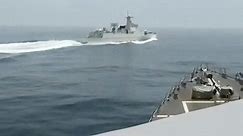 Watch: U.S. and China Warships Have Close Encounter in Taiwan Strait