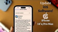 iPhone 14's/Pro Max: How to Update iOS Software!
