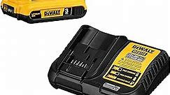 DEWALT 20V MAX Battery Pack with Charger, 3 Ah, Extra Long Run Time (DCB230C)