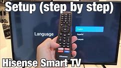 Hisense Smart TV: How to Setup (Step by Step from beginning)