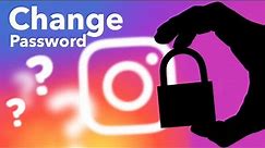 How To Change Instagram Passwords? #instagrampasswordchange