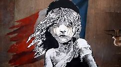 Banksy takes aim at French police aggression