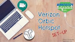 Verizon Orbic Hotspot setup