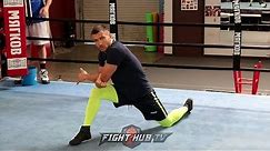VASYL LOMACHENKO SHOWS YOU HOW TO STRETCH FOR A BOXING WORKOUT