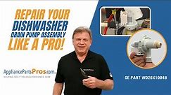 How To Replace: GE Dishwasher Drain Pump Assembly WD26X10048