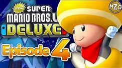 New Super Mario Bros. U Deluxe Gameplay Walkthrough - Episode 4 - Frosted Glacier 100%! Yellow Toad!
