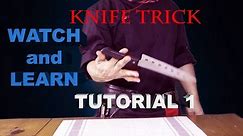 KNIFE TRICKS TUTORIAL 1, TEPPANYAKI TRICKS REVEALED AND TUTORIALS