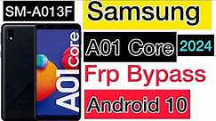 SAMSUNG Galaxy A01 Core FRP Bypass 2024 Without PC | A013F/A013G Frp Google Account by J Mobile Pro