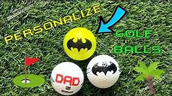 How to personalize golf balls with vinyl on your Cricut #golfballs #cricutmade #vinyl #ironon