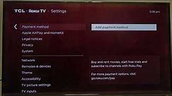 How To Add Payment Method On TCL ROKU TV 2024
