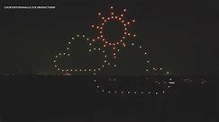 Hundreds gather for "Spring Is In The Air" Drone Light Show in Apex