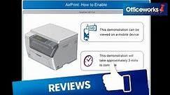 How to Enable AirPrint DocuPrint CM115