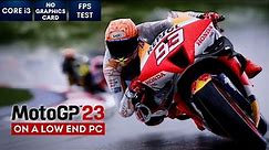 MotoGP 23 gameplay on Low End PC | NO Graphics Card | i3