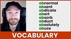 AB PREFIX | Learn English Vocabulary and Pronunciation