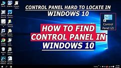 Where is Control Panel Location in Windows 10