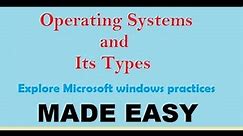 what is operating system and its types | os concepts interview questions