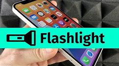 How to Turn On Flashlight on iPhone 12