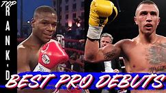 THE 10 GREATEST BOXING PRO DEBUTS OF ALL-TIME | Top Rank'd