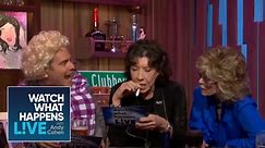 Jane Fonda & Lily Tomlin Reenact '9 to 5' with Andy as Dolly Parton | WWHL