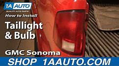 How to Replace Tail Light 94-04 GMC Sonoma