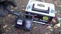 How to charge car battery using charger.