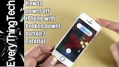 How to power off iPhone without power button?